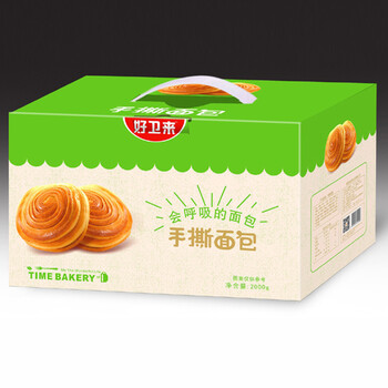 年貨禮盒批發(fā)代理招商好衛(wèi)來(lái)手撕面包禮盒裝1.8kg