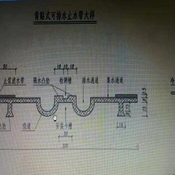 背貼式可排水橡膠止水帶廠家銷售價格