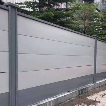 湛江钢板围挡2米高灰色工地装配式围蔽