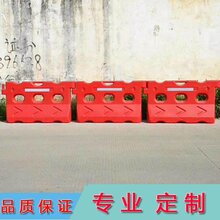 广州市大型活动人群分流临时护栏红色塑料水马施工围挡图片