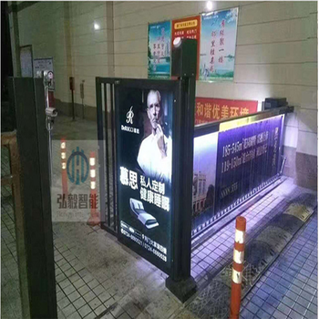 天津全新广告门栏栅小门,自动广告门刷卡遥控器