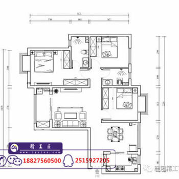 经典时尚的现代简约风，东津世纪城122平精工艺匠设计案例