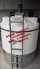 8噸耐酸堿化工攪拌桶8000升聚乙烯塑料加藥箱8立方帶龍門架塑料儲罐可配攪拌桶