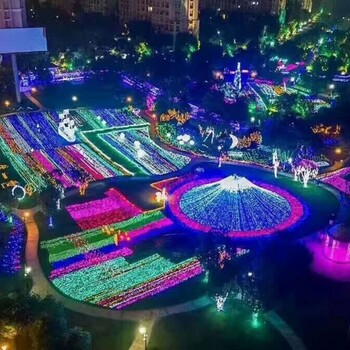 荆州LED梦幻灯光节生产厂家灯光节案例
