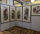 云南挂画展板租赁八棱柱展屏租赁图片