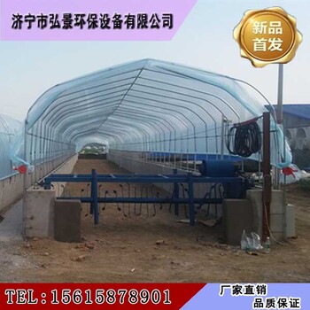 金华猪粪发酵床翻耙机多少钱？4条槽土建方案