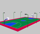 福顺体育丙烯酸篮球场专用地面材料硬地丙烯酸地坪图片