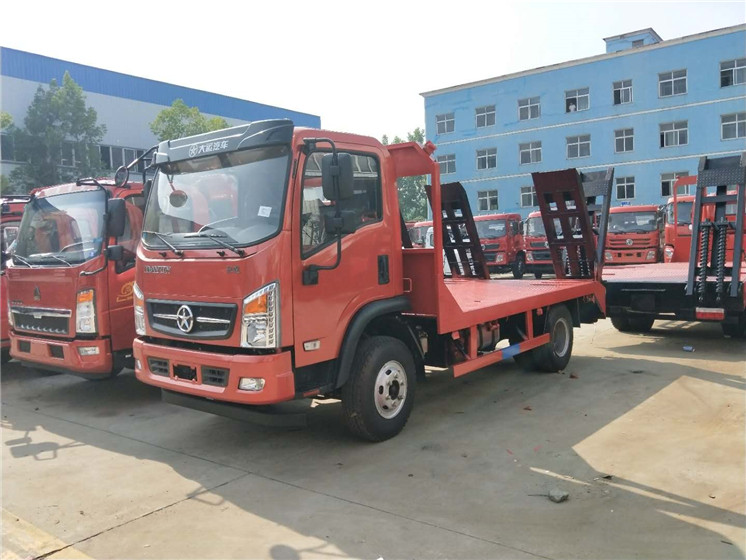 天津和平拉150挖机平板拖车生产厂家