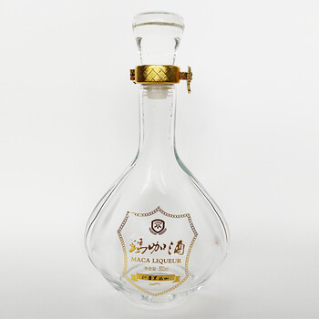 廠家晶白料透明玻璃酒瓶500ml洋酒瓶紅酒瓶