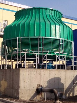 圆形玻璃钢冷却塔DBNL-8T山东奥瑞好用的圆形逆流式冷却塔圆形工业型冷却塔