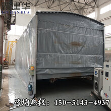 绍兴柯桥区定做电动立柱雨棚/移动式全自动帐篷/活动推拉蓬图片