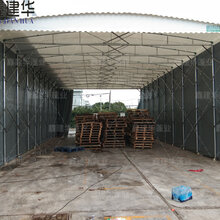 河北大型仓库帐篷伸缩式遮阳篷推拉活动雨棚厂家定做图片