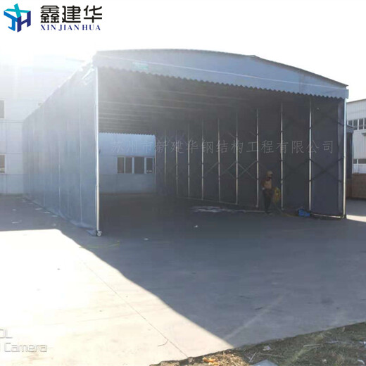 武汉市大型仓库推拉蓬-伸缩式活动雨棚伸缩方便