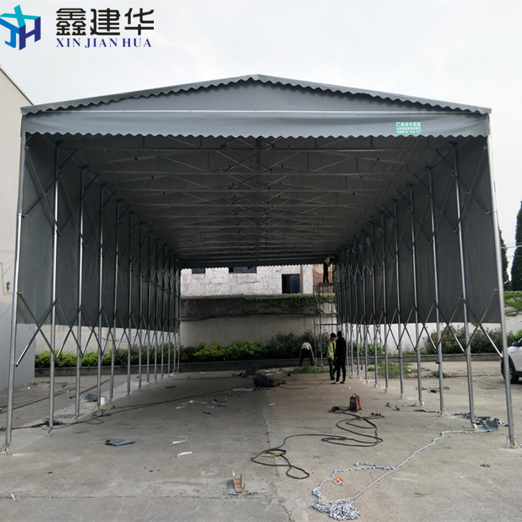 保定大型移动雨棚布_移动防违建雨篷质量保障