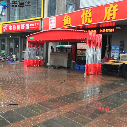 宜宾电动推拉雨篷悬空活动式雨蓬材质任选