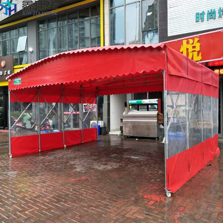 保定大型移动雨棚布_移动防违建雨篷质量保障