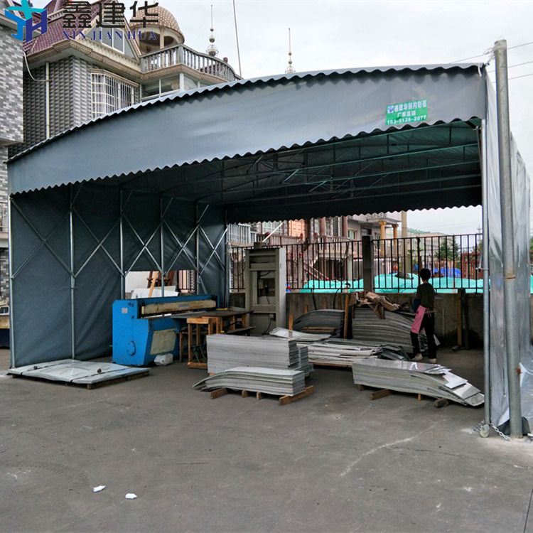 广安推拉活动雨棚，大型推拉蓬，造价通