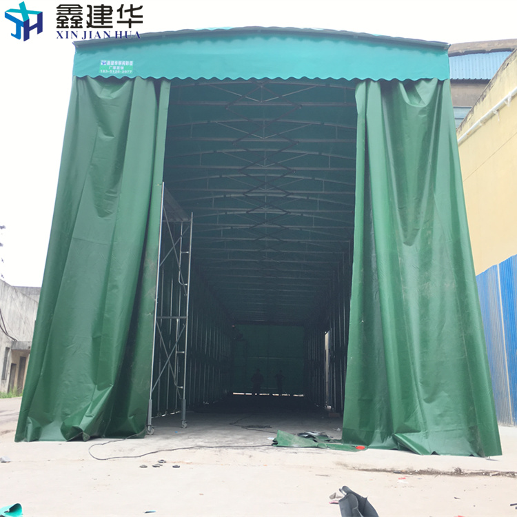 襄阳大型仓储帐篷-活动式雨蓬设计