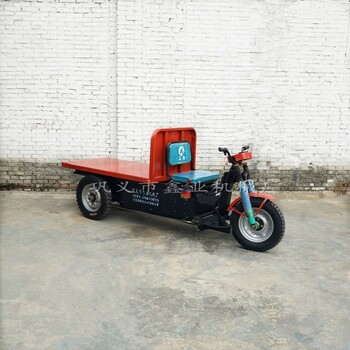 厂家工地三轮电动电瓶车电动平板车三轮运输拉砖车绿色环保小平板车