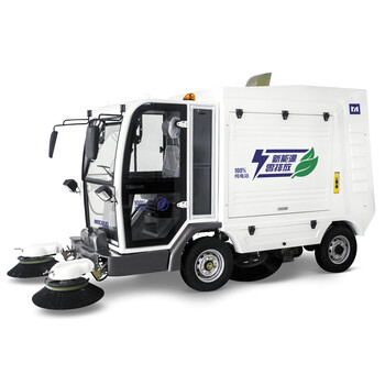 河南郑州明诺MN-S2000扫地车扫地机驾驶式封闭式充电式自卸式扫地车