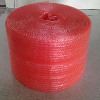 江苏现货供应新料防静电气泡膜红色包装气垫膜提供定制服务