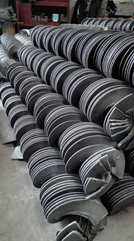 陕西省志忠机械厂家螺旋叶片，生产各种型号绞龙叶片
