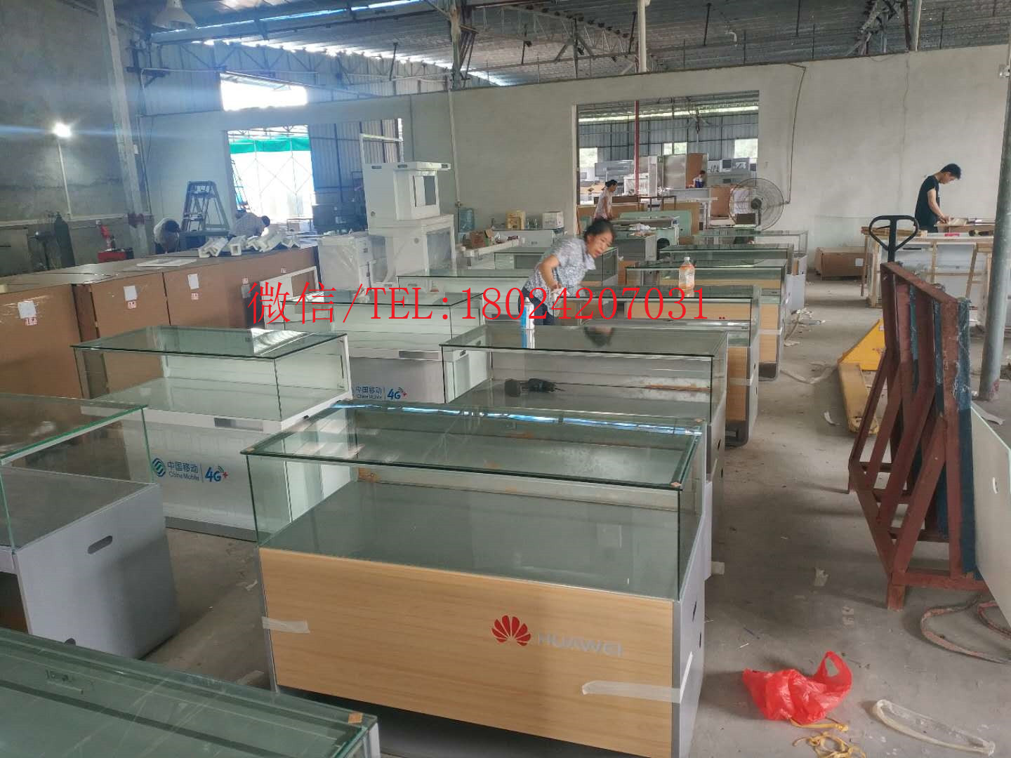 湖北咸宁中国移动受理台收银台供应各种手机柜台出售厂家