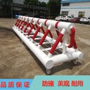 重型移動防沖撞門口三角架子護欄安檢學(xué)校擋車防護拒馬圍欄