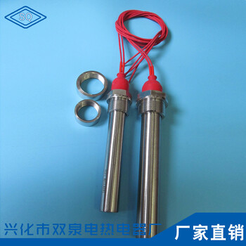 生产法兰电加热管不锈钢法兰加热管非标件螺纹电热管可定制