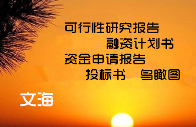 无锡代写投资计划书公司实力就是强