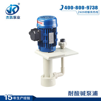 槽内泵高压单级立式离心泵杰凯泵业化工泵公司定制