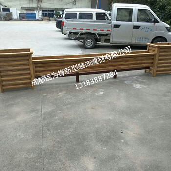 铝合金型材花箱木纹铝合金道路花箱成都道路花箱厂家