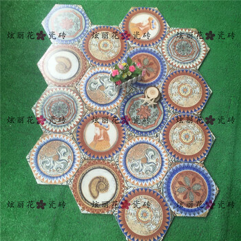 佛山供應(yīng)瓷磚258x298美式六角磚異國他鄉(xiāng)個性風(fēng)格衛(wèi)生間陽臺地