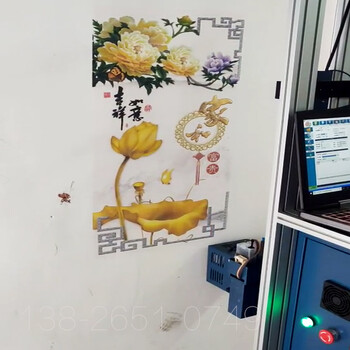 墙绘立式打印壁画机3D双四色室内外壁画喷墨彩绘机硅藻彩绘机