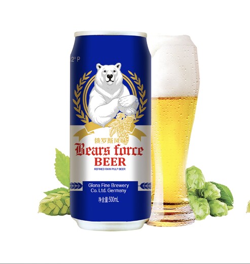 熊啤易拉罐啤酒提供天津