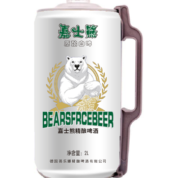 熊力啤酒1升原浆白啤原浆精酿白啤黑河市