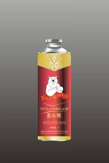 嘉士熊啤酒1升高浓度原浆白啤公司招商河南省