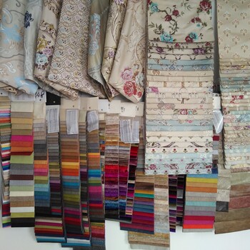 尚屹纺织厂生产沙发布料提花布亚麻格子布桌布车套布批发