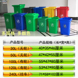 新洲区240升120升塑料垃圾桶环保园林景区户外保洁街道小区垃圾桶哪家图片2