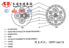 长通电缆洛川供应YC3×120+1×35平方橡套电缆图片2