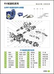 小型的蜗轮减速机台湾台申RV减速机图片4