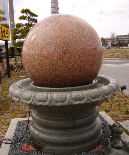 明石石业风水球喷泉,黄冈花岗岩风水球现货