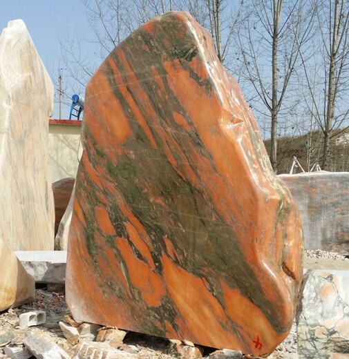 明石石业刻字石,徐州晚霞红景观石-武汉景观石800块