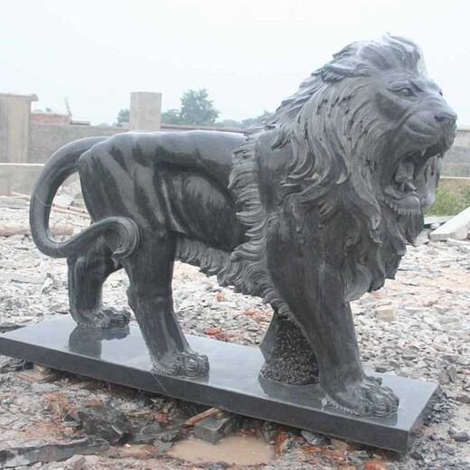 南宁大理石石狮子-200对石狮子成品,石狮子雕刻