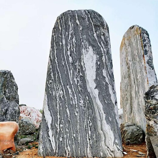 明石石业园林石,鄂州景观石门牌石现货