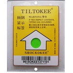 原装正品防倾斜标签TILTOKEE物流防倒置条形码不干胶