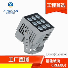 厂家推荐LED罗马柱投光灯60W窄光束一束光方形投光灯科锐光源洗墙投光灯图片