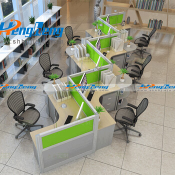 上海定制办公室家具屏风办公桌-D7