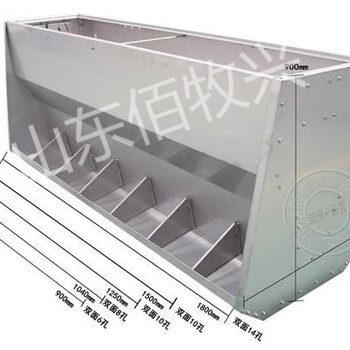 育肥猪自由采食槽厂家猪用自动料槽不锈钢料槽双面自动料槽桶式食槽