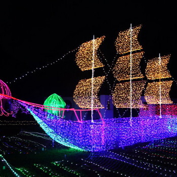 唐山梦幻灯光节展览厂家造型LED灯光设计
